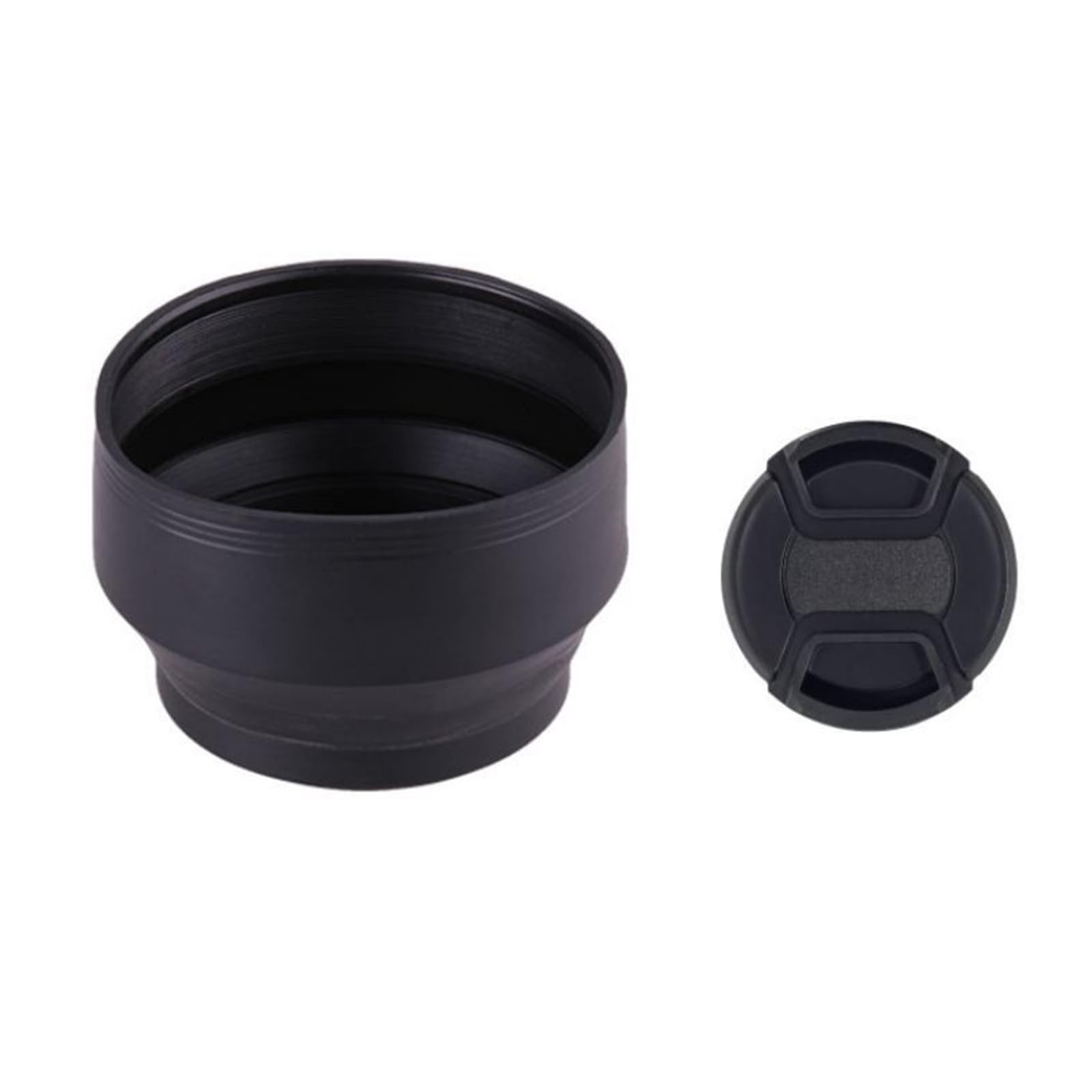 Amazon | 49mm ゴム製カメラレンズフードセット/2 個の折りたたみ可能